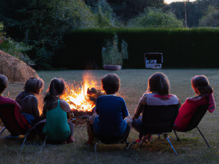 Kinder am Lagerfeuer (Symbolbild)